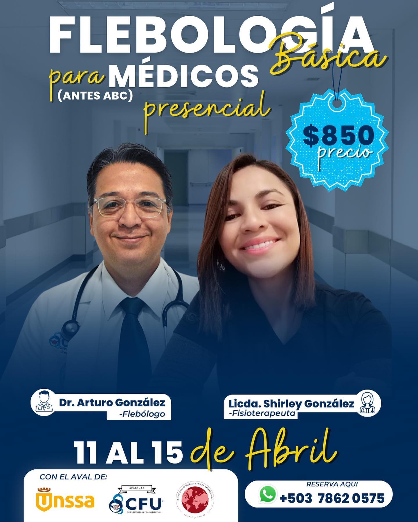 Flebología Básica Para Médicos. (Antes ABC) Presencial En San Salvador