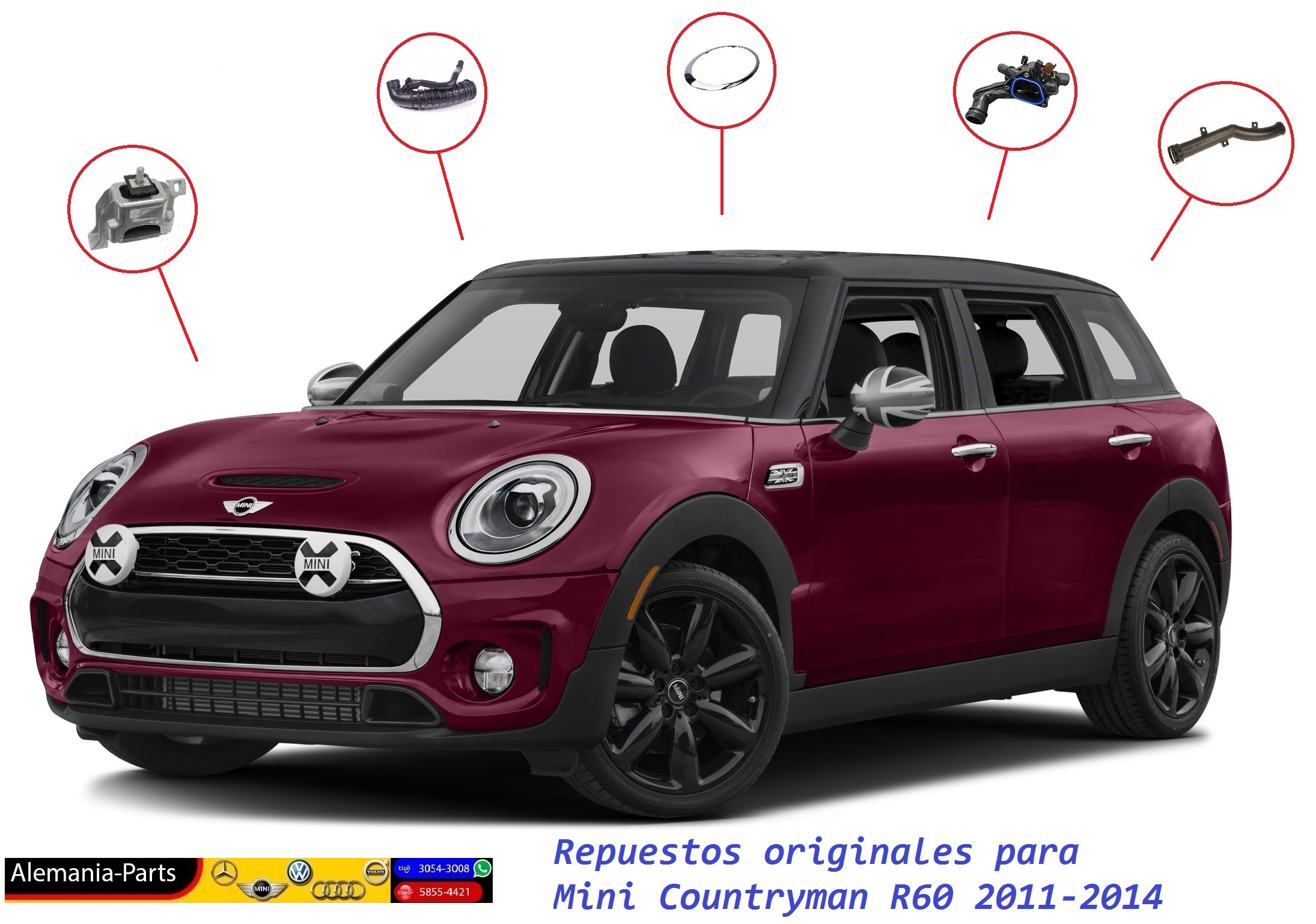 Repuestos para Mini Cooper 2007 - 2013