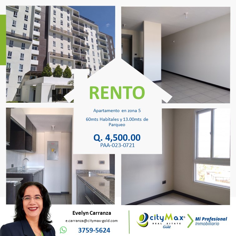 Apartamento en Renta zona 5 Alquiler de Apartamentos Bienes Raíces