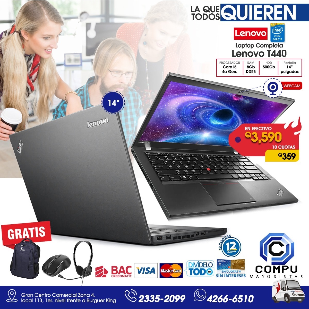 LAPTOPS EJECUTIVAS LENOVO