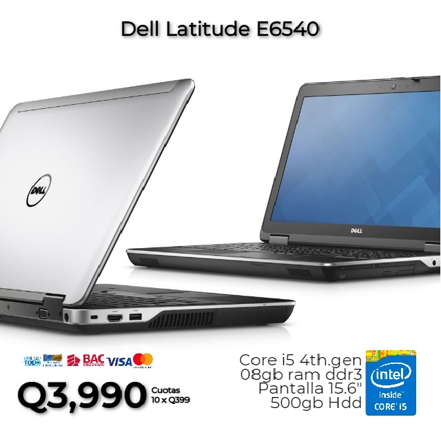 LAPTOPS DELL PARA NEGOCIOS, COREi5 DE 4TA GENERACIÓN