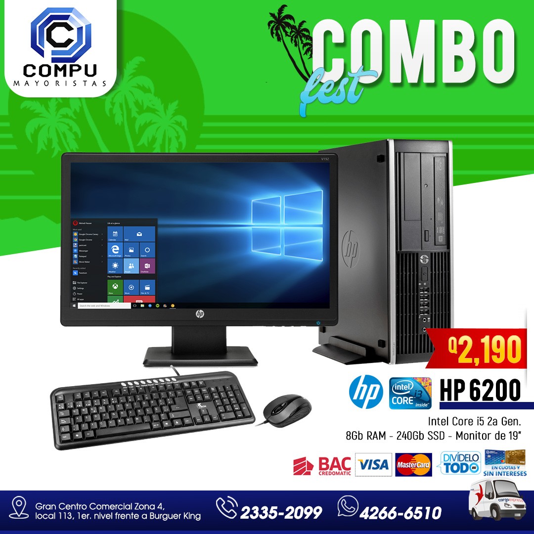 Computadora HP varios modelos disponibles ?Q.2,190.00