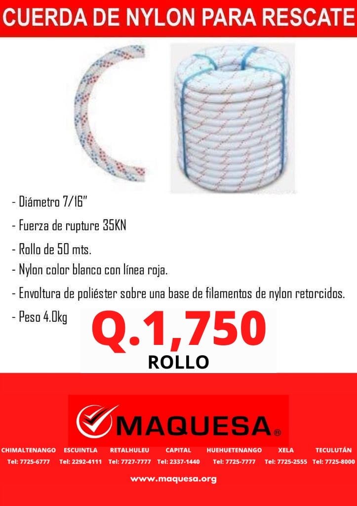 CUERDA DE NYLON DE RESCATE