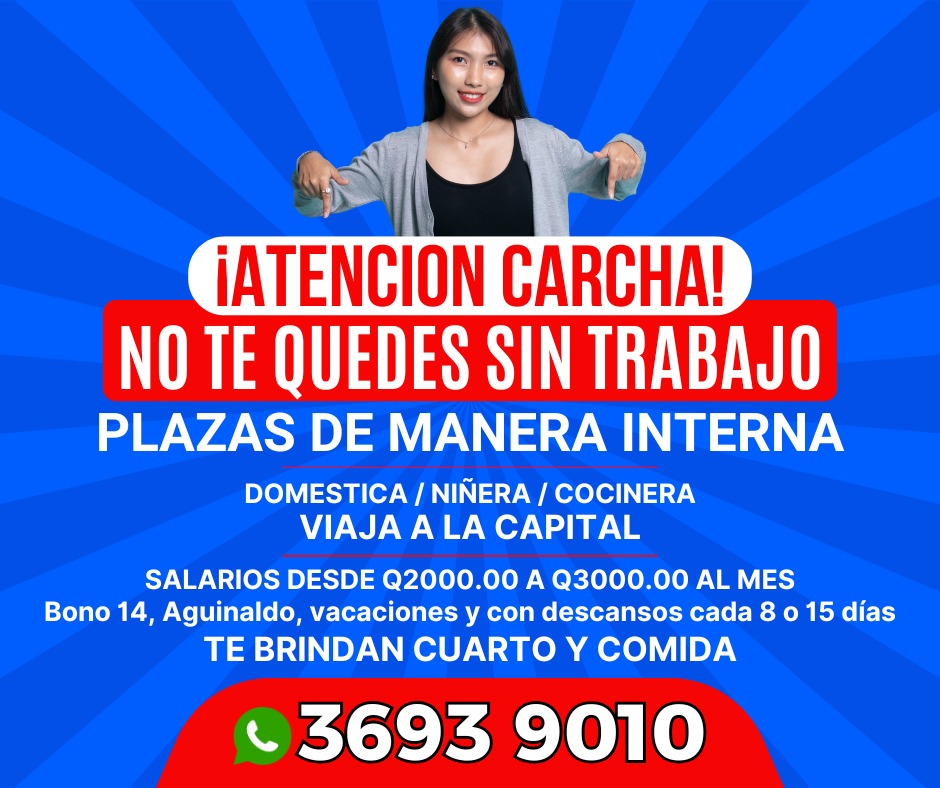Te busco empleo GT de niñera