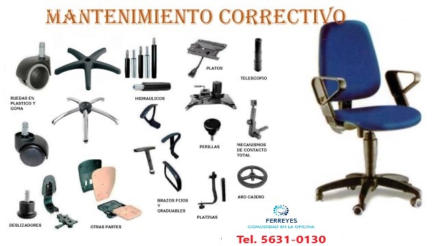 REPARACION DE SILLAS Y MUEBLES DE OFICINA