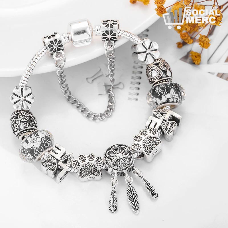 Pulsera atrapa sueños con chapa de plata en guatemala!!